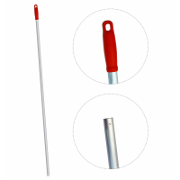 AND201-R  Ручка для держателя мопов, 140 см, d=23,5 мм, анодированный алюминий, красный
