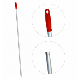 AND201-R Ручка для держателя мопов 140 см d=23,5 мм анодированный алюминий красный
