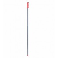 ALV292-R Ручка для держателя мопов, 130 см, d=22 мм, алюминий, красный, РЕЗЬБА
