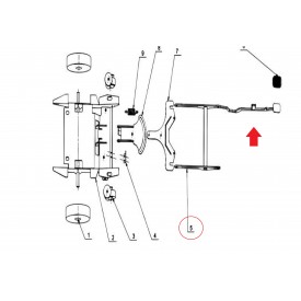 Педаль опускания щеточного узла для ArtRed AR-S5 6501230206